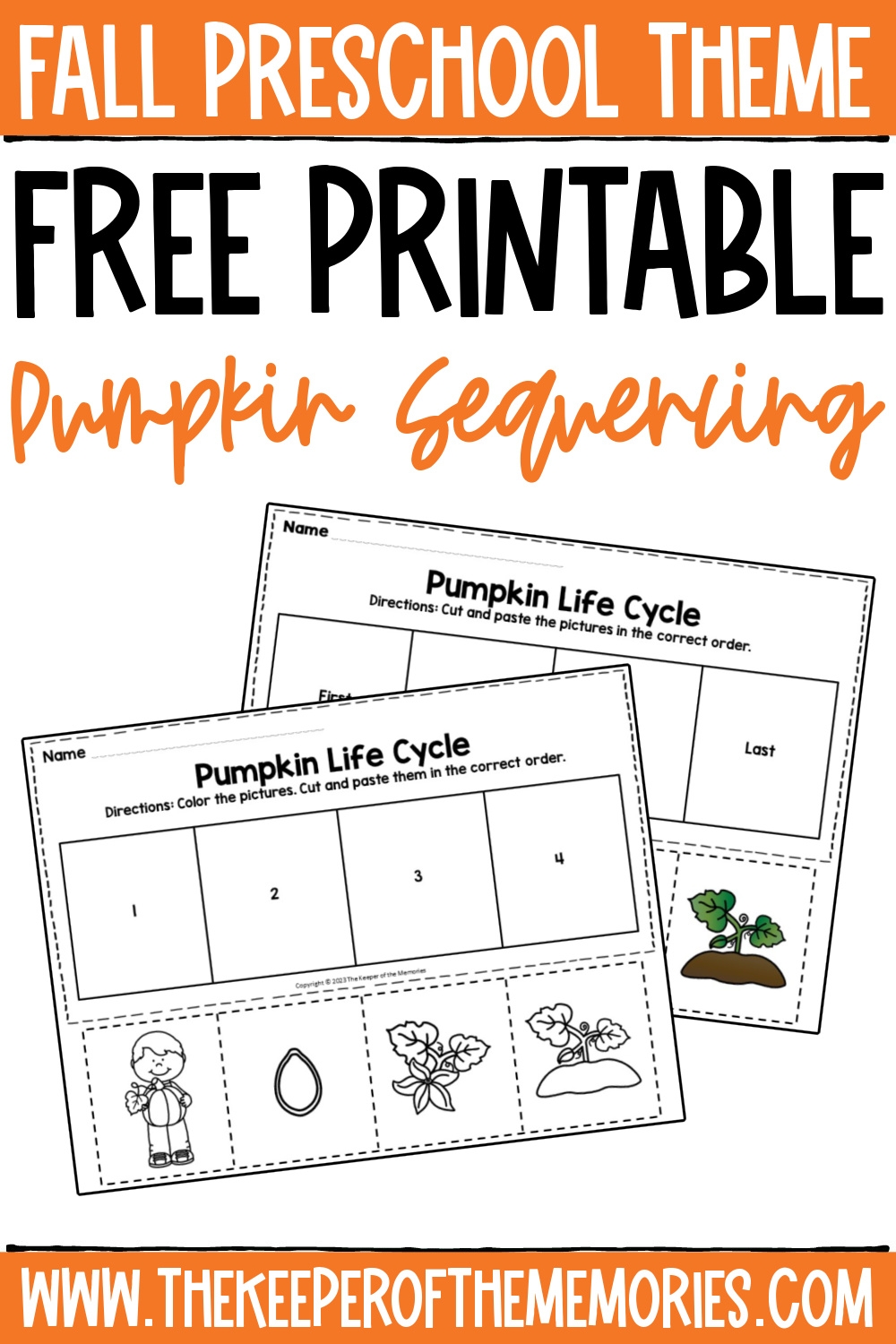 Free Printable Pumpkin Life Cycle Worksheet Free Printable Pumpkin Life Cycle Worksheet