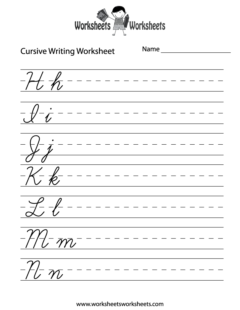 Handwriting Practice Worksheets Printable