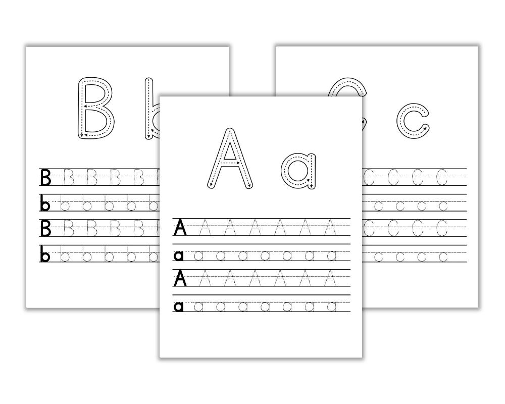 Free Printable Uppercase U0026 Lowercase Letters Worksheets The Craft at Home Family
