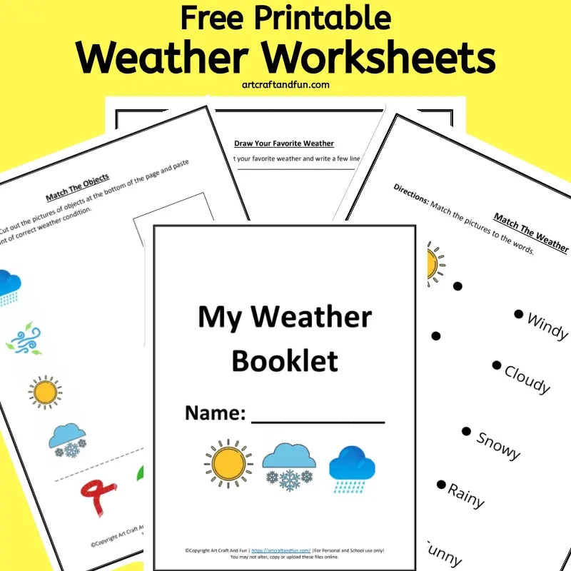 Free Printable Weather Worksheets For Kindergarten