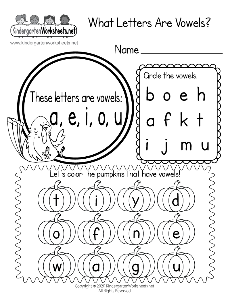 Free Printable What Letters Are Vowels Worksheet Free Printable What Letters Are Vowels Worksheet