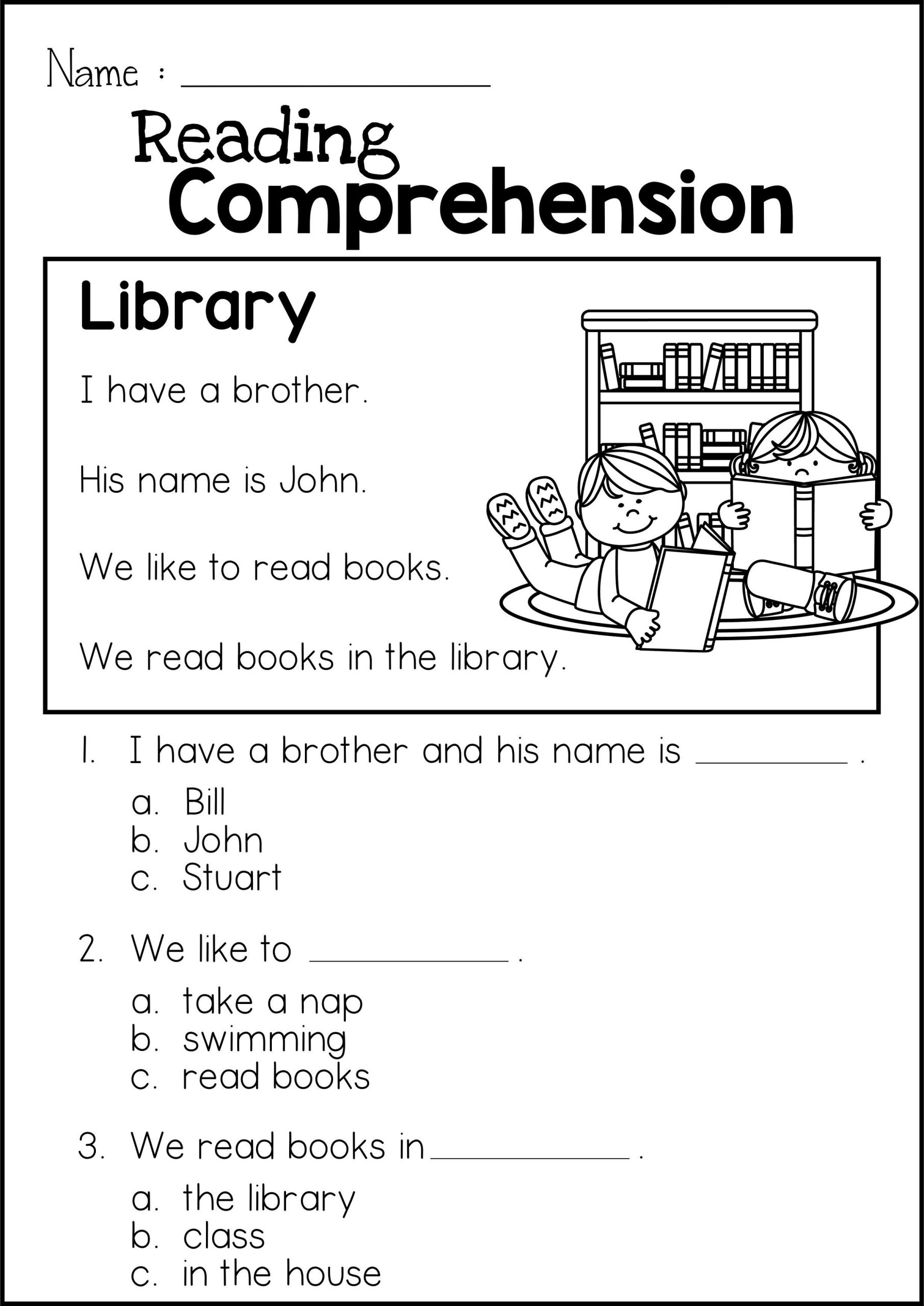 Free Printable Reading Comprehension Worksheets For 2nd Grade Free Printable Reading Comprehension Worksheets For 2nd Grade