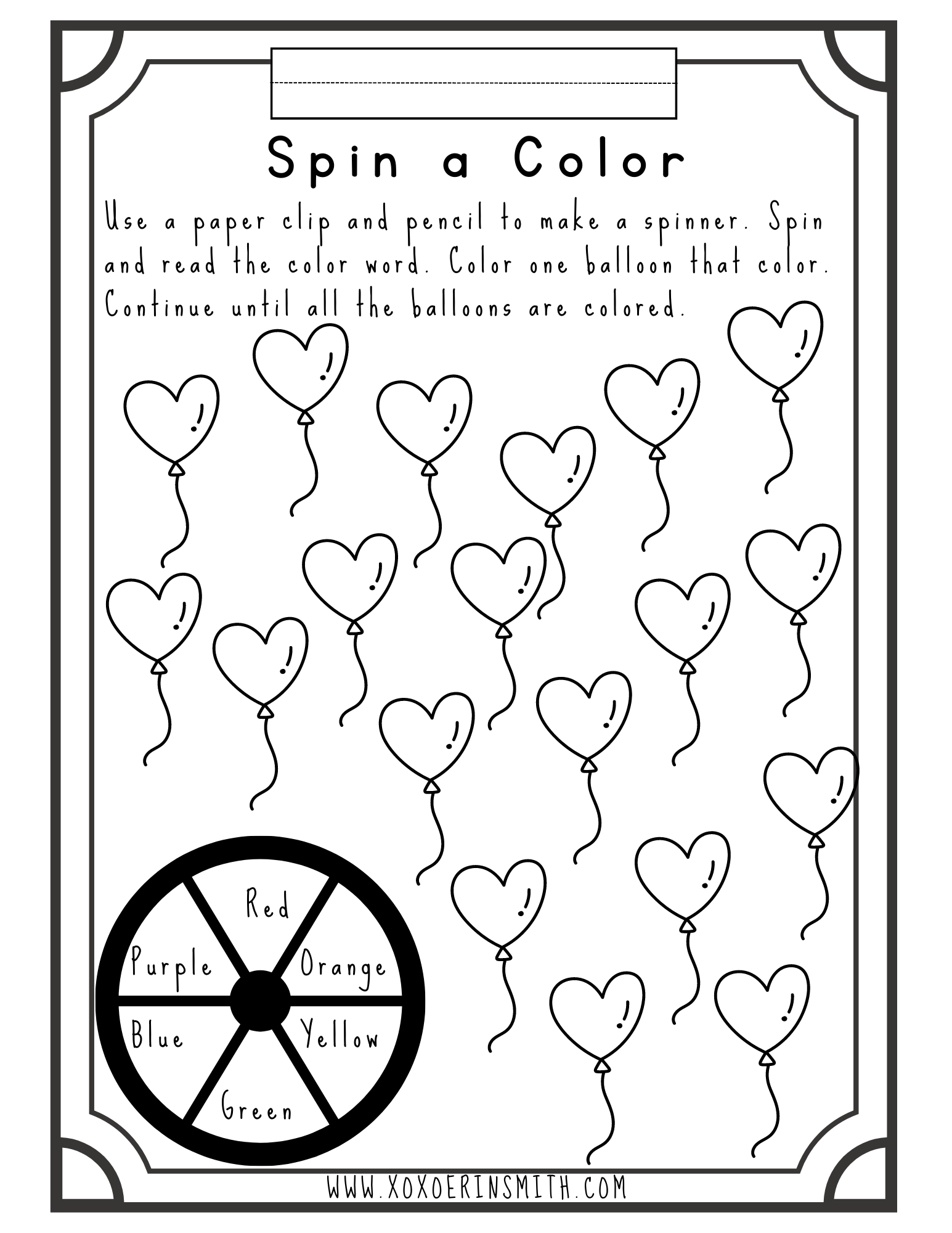 FREE Valentine s Day Educational Printables For Kids Xoxoerinsmith
