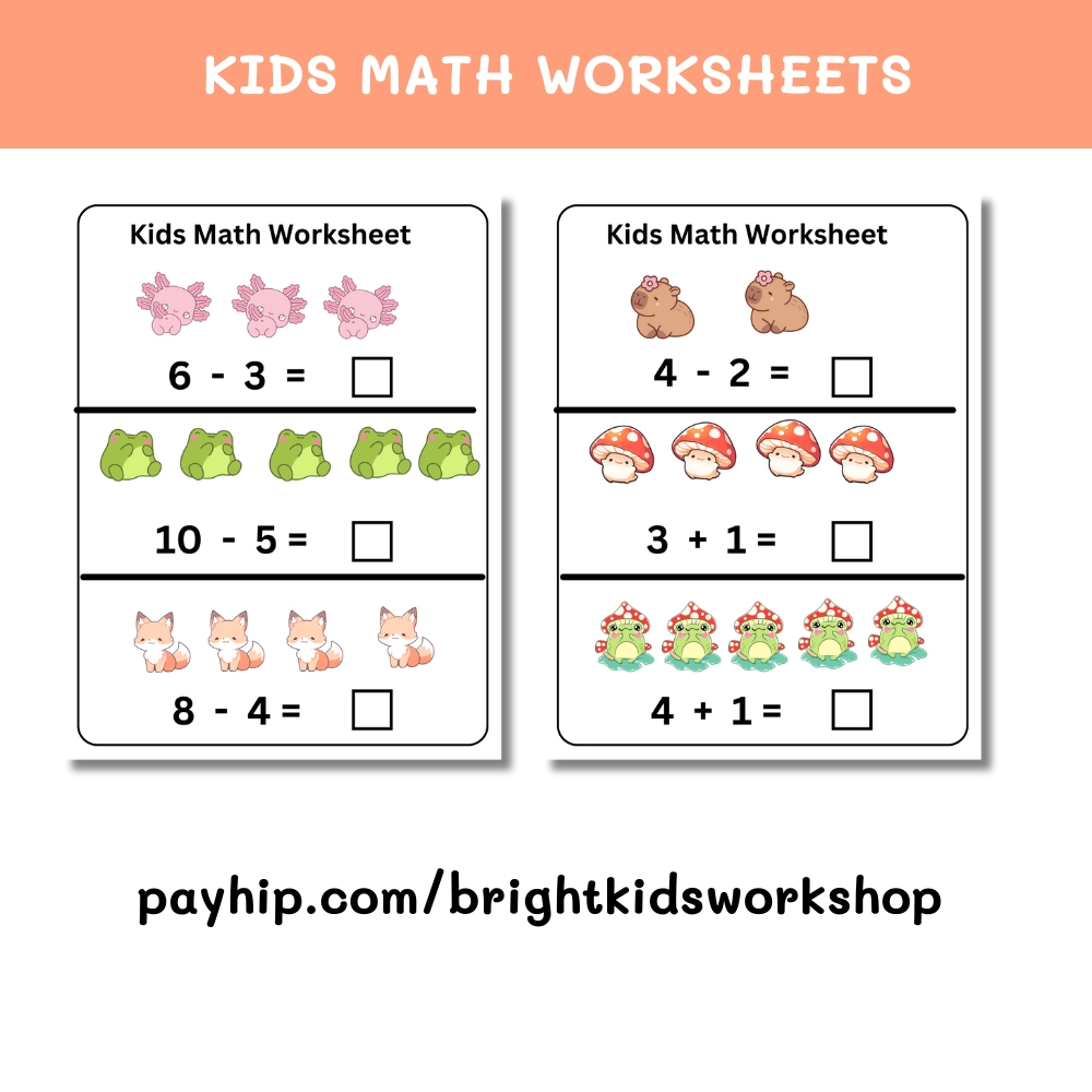 Fun Printables Math Learning Worksheets Fun Activities For Kids Payhip Fun Printables Math Learning Worksheets Fun Activities For Kids Payhip