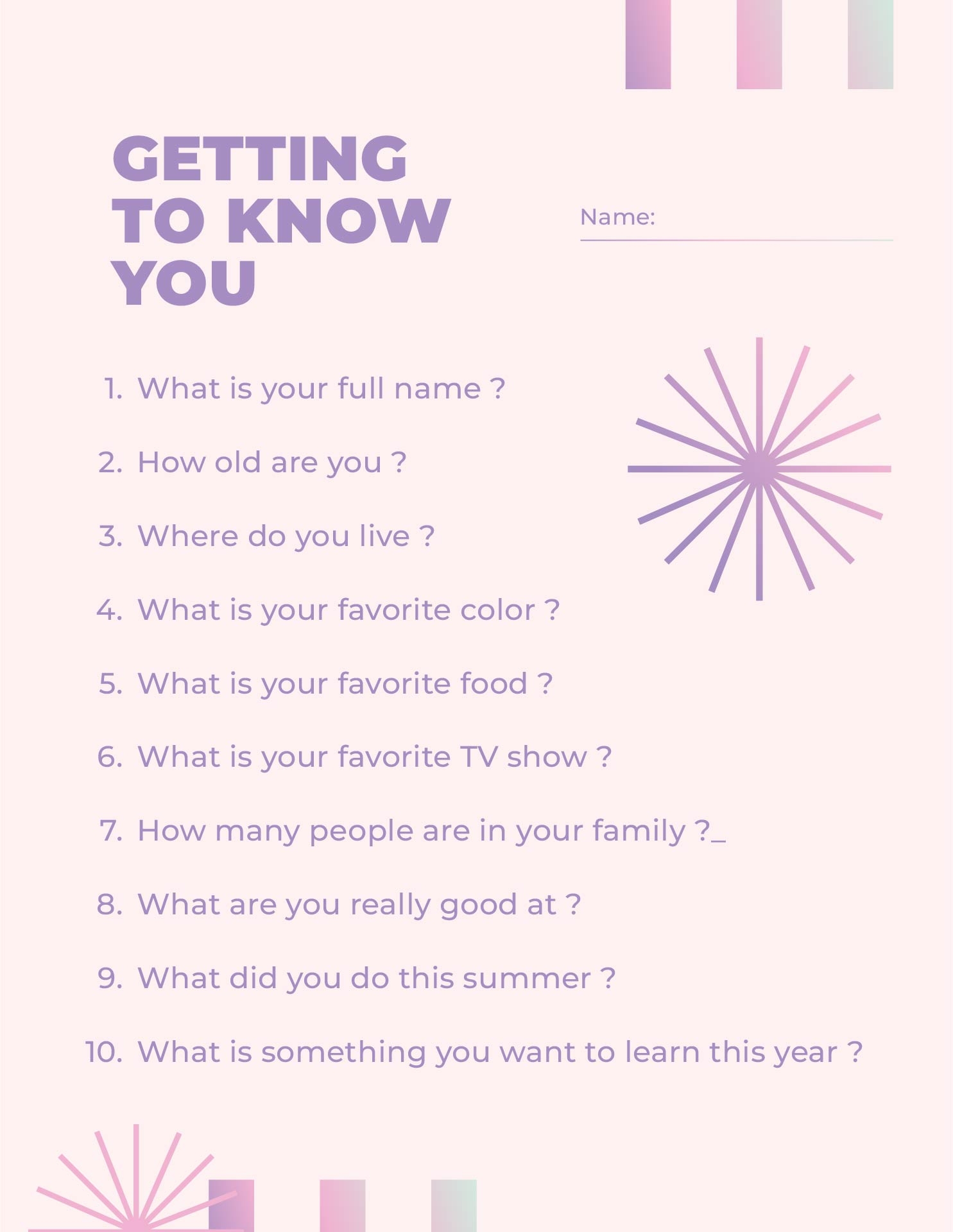 Getting To Know You For Adults 10 Free PDF Printables Printablee Getting To Know You For Adults 10 Free PDF Printables Printablee