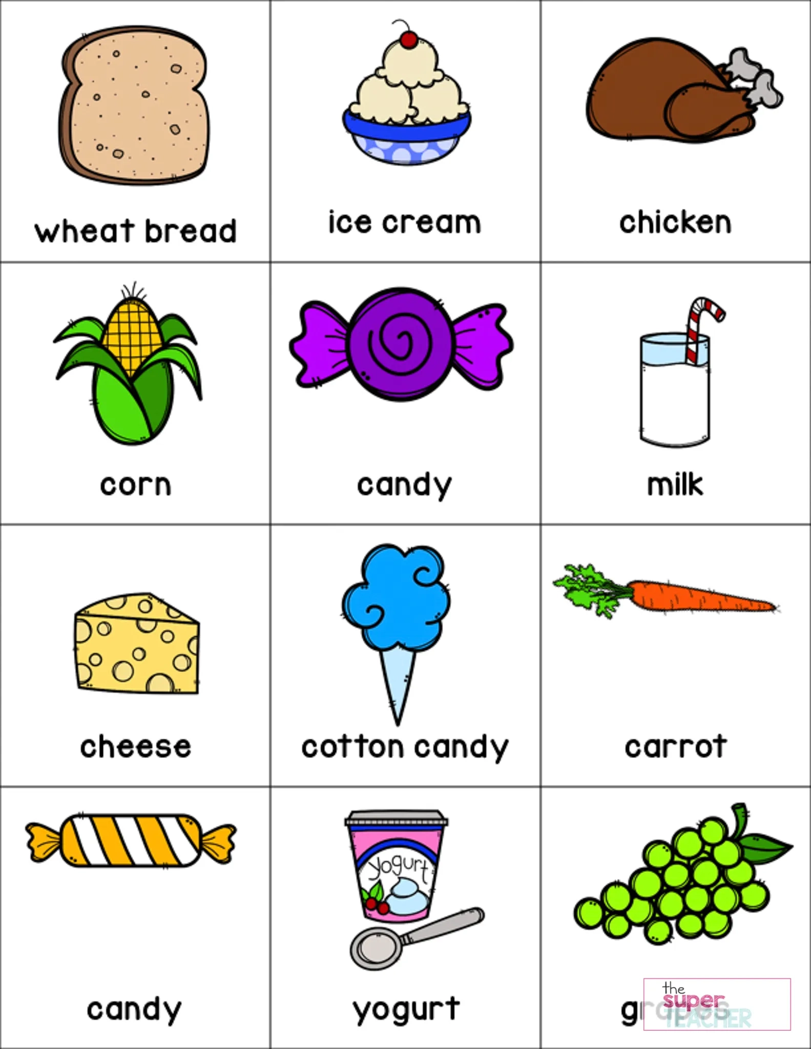 Healthy Foods Worksheet FREE DOWNLOAD The Super Teacher Healthy Foods Worksheet FREE DOWNLOAD The Super Teacher