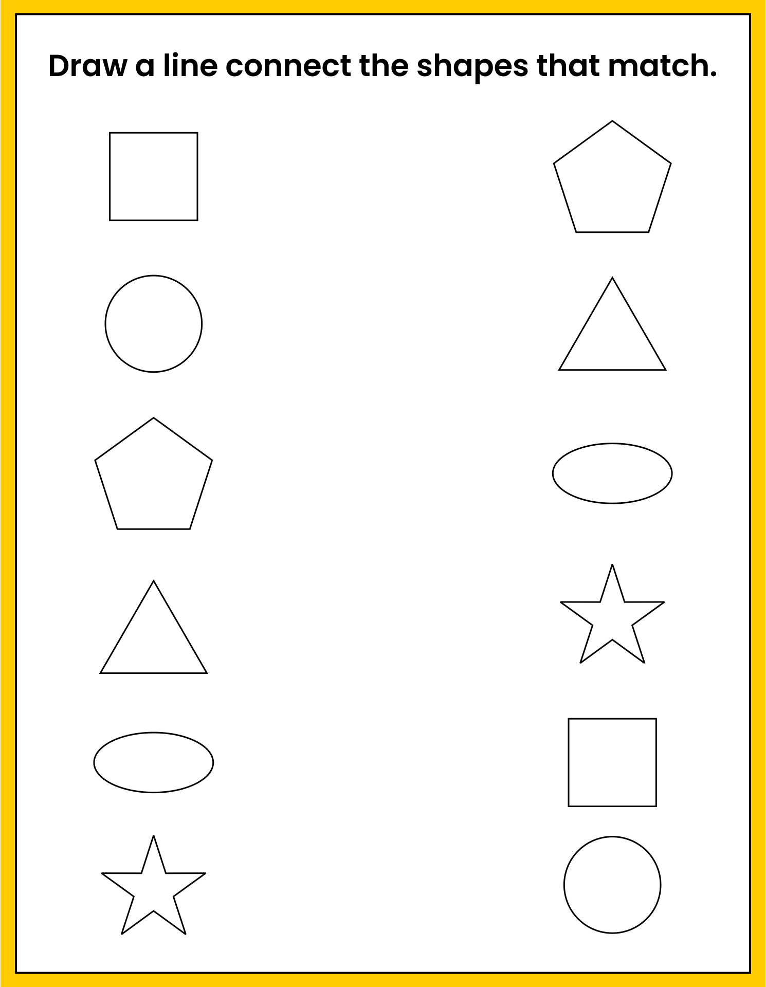 Printable Worksheets For 3 Year Olds