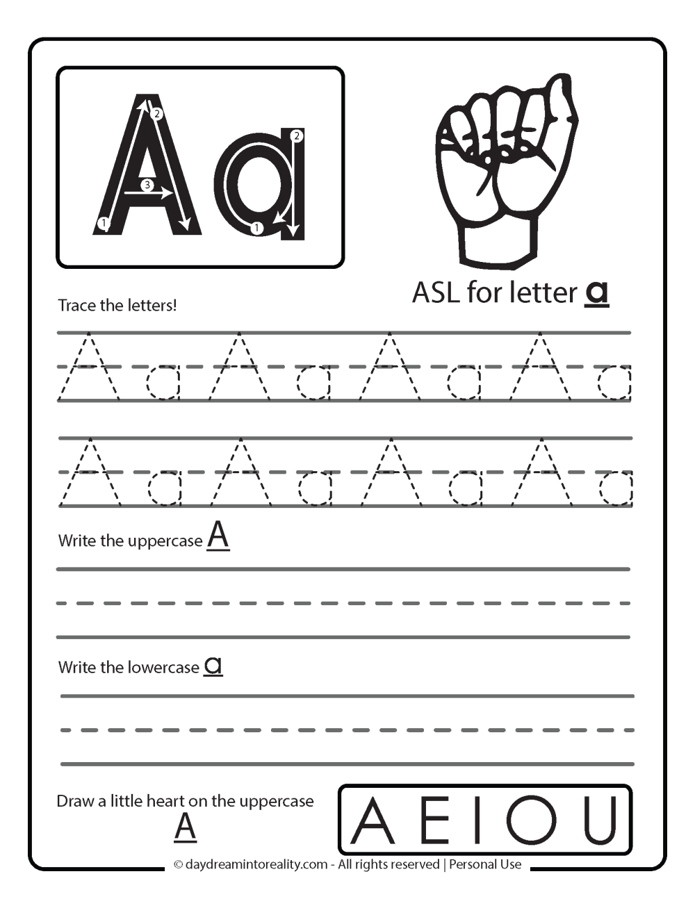 Letter A Worksheets 50 Free PDF Printables Daydream Into Reality Letter A Worksheets 50 Free PDF Printables Daydream Into Reality