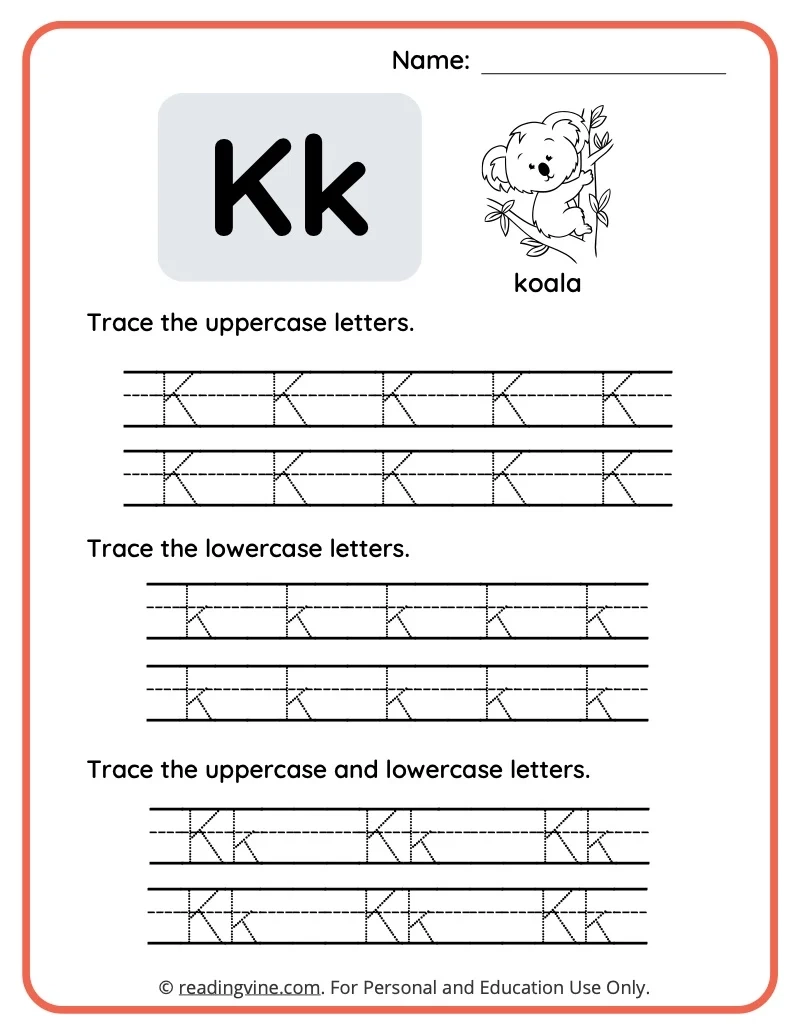 Free Printable Letter K Worksheets Free Printable Letter K Worksheets