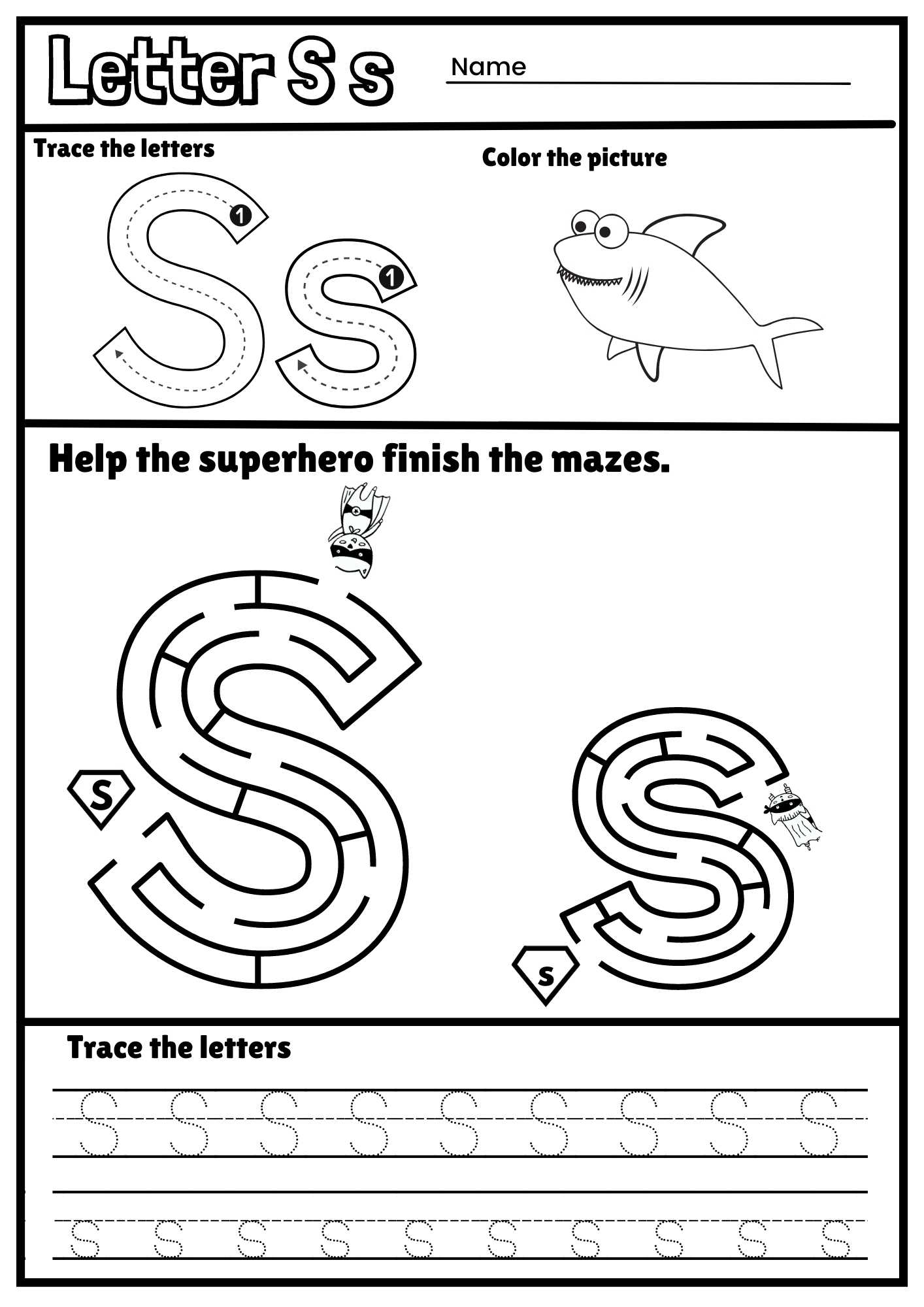 Letter S Worksheets Free Printables Letter S Worksheets Free Printables