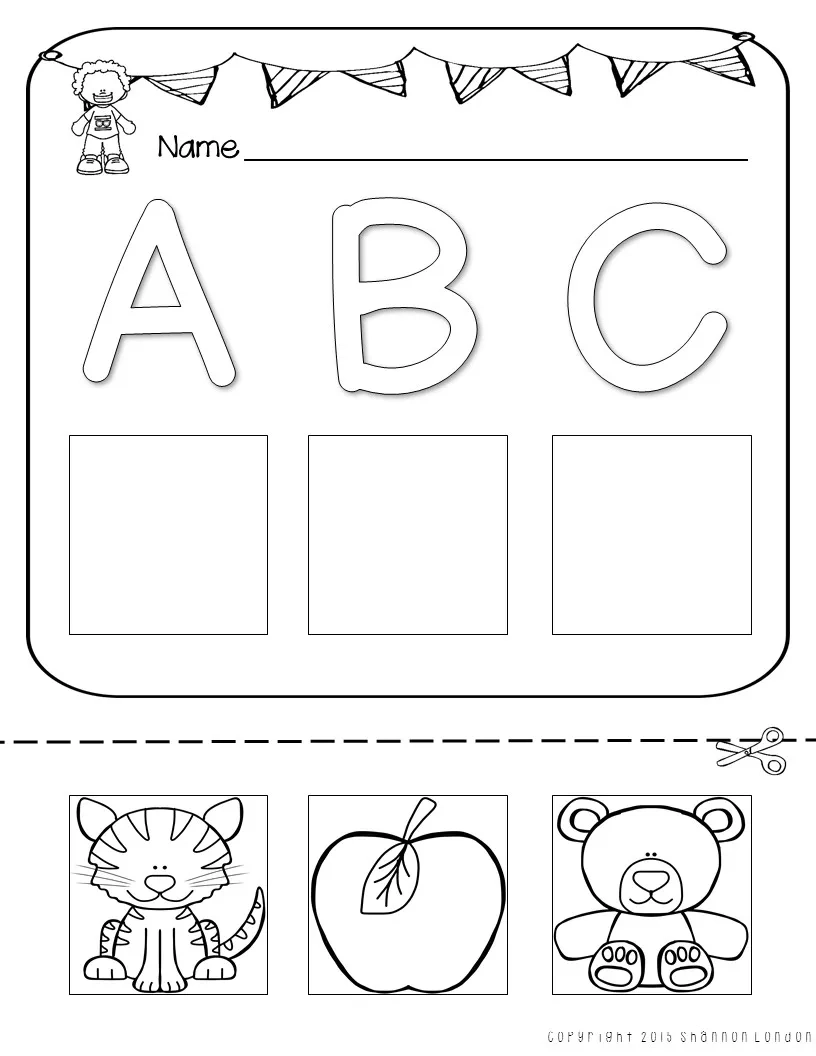 Letter Worksheets Cut And Paste Printables The Super Teacher