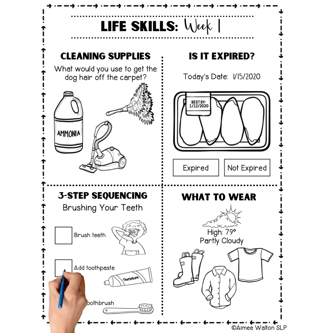Free Printable Life Skills Worksheets Free Printable Life Skills Worksheets