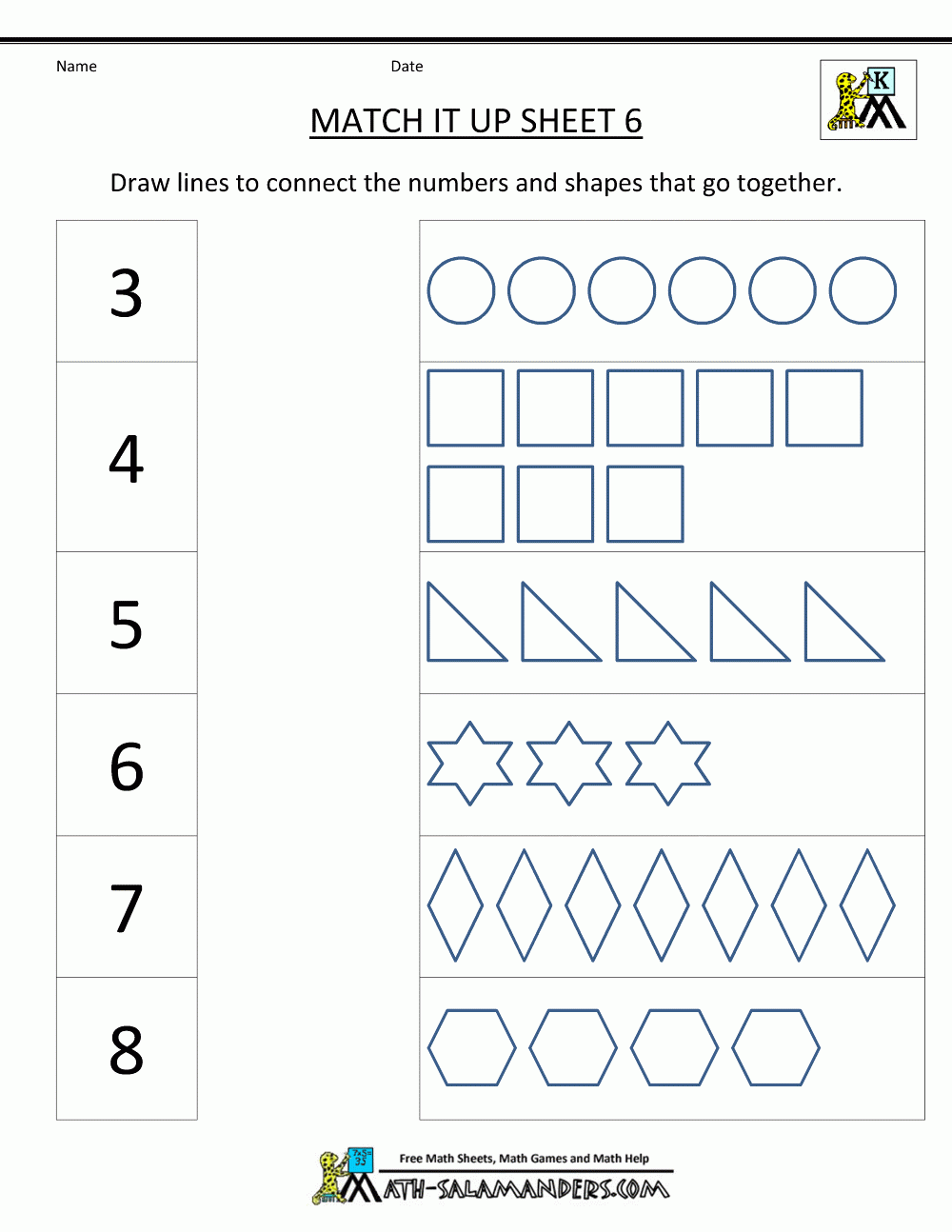 Kindergarten Math Worksheets Free Printables