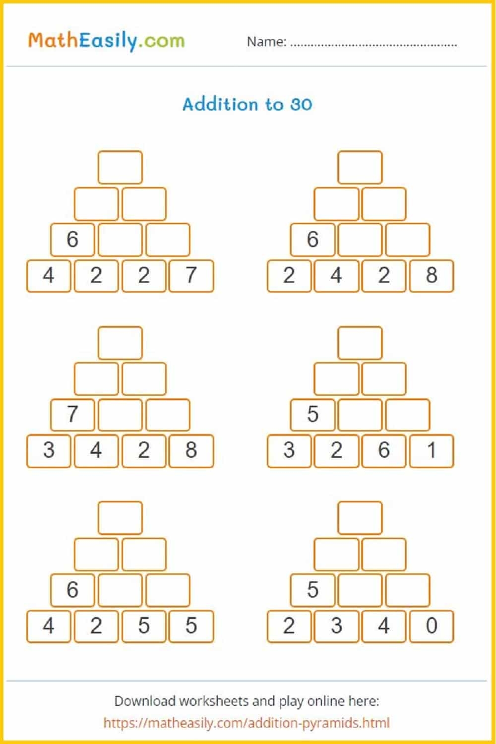 Free Printable Worksheets Pdf