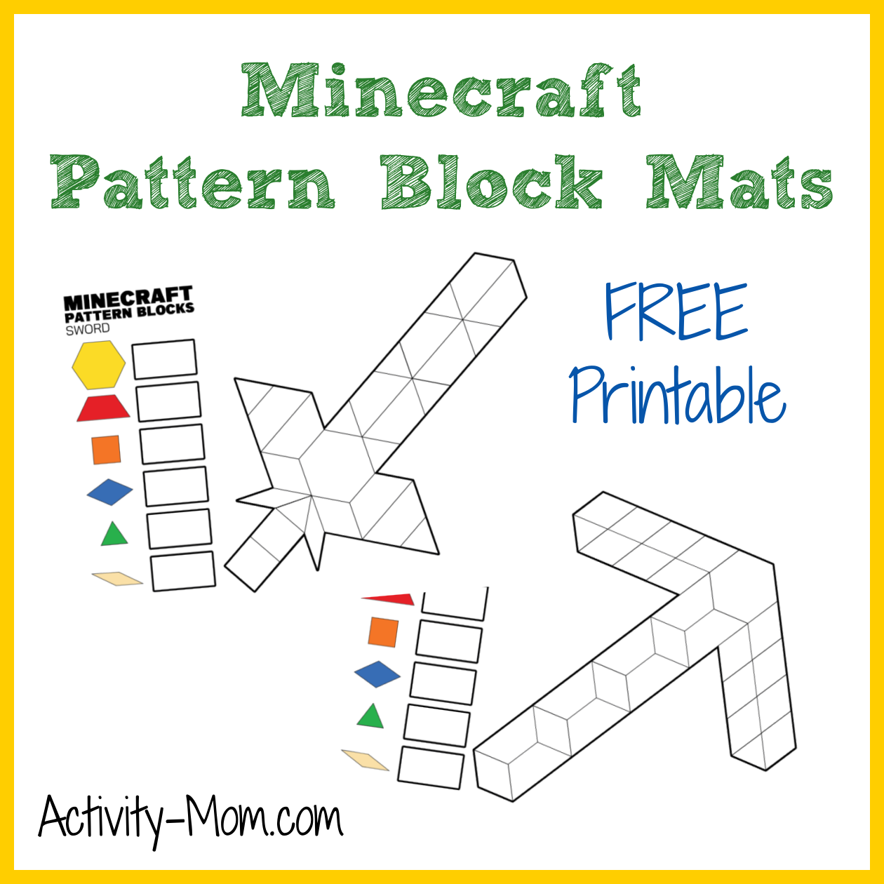 Minecraft Printable Worksheets Minecraft Printable Worksheets