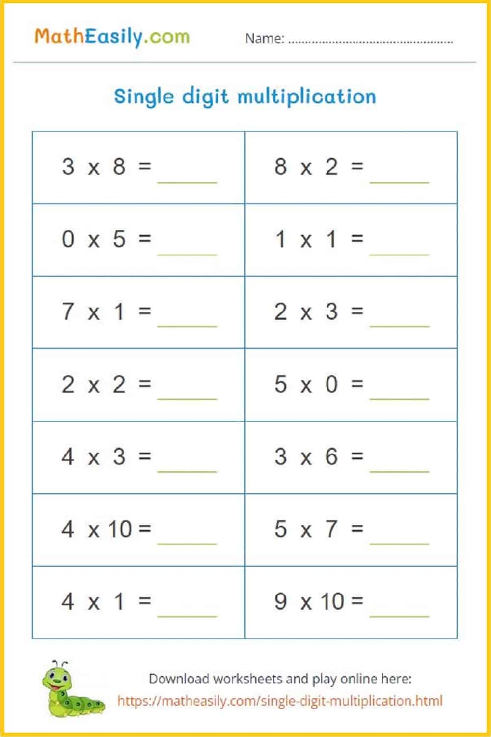 Free Printable Multiplication Worksheets Pdf Free Printable Multiplication Worksheets Pdf