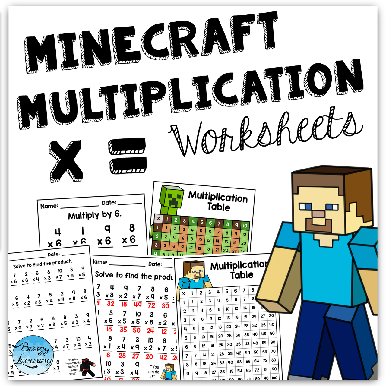 Printable Minecraft Worksheets
