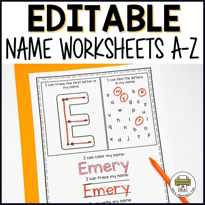 Name Practice Activity Sheets Pre K Printable Fun Name Practice Activity Sheets Pre K Printable Fun
