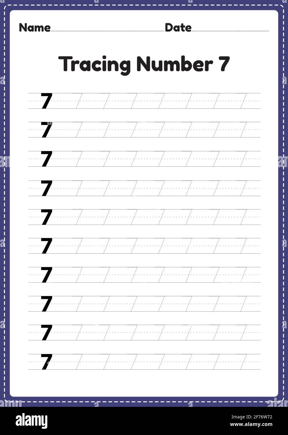 Number 7 Worksheet Hi res Stock Photography And Images Alamy Number 7 Worksheet Hi res Stock Photography And Images Alamy