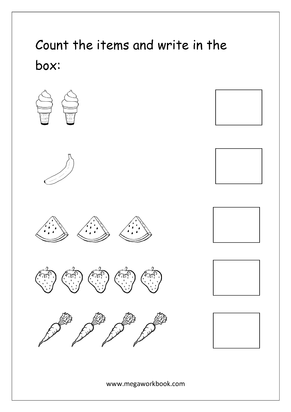 Printable Counting Worksheets
