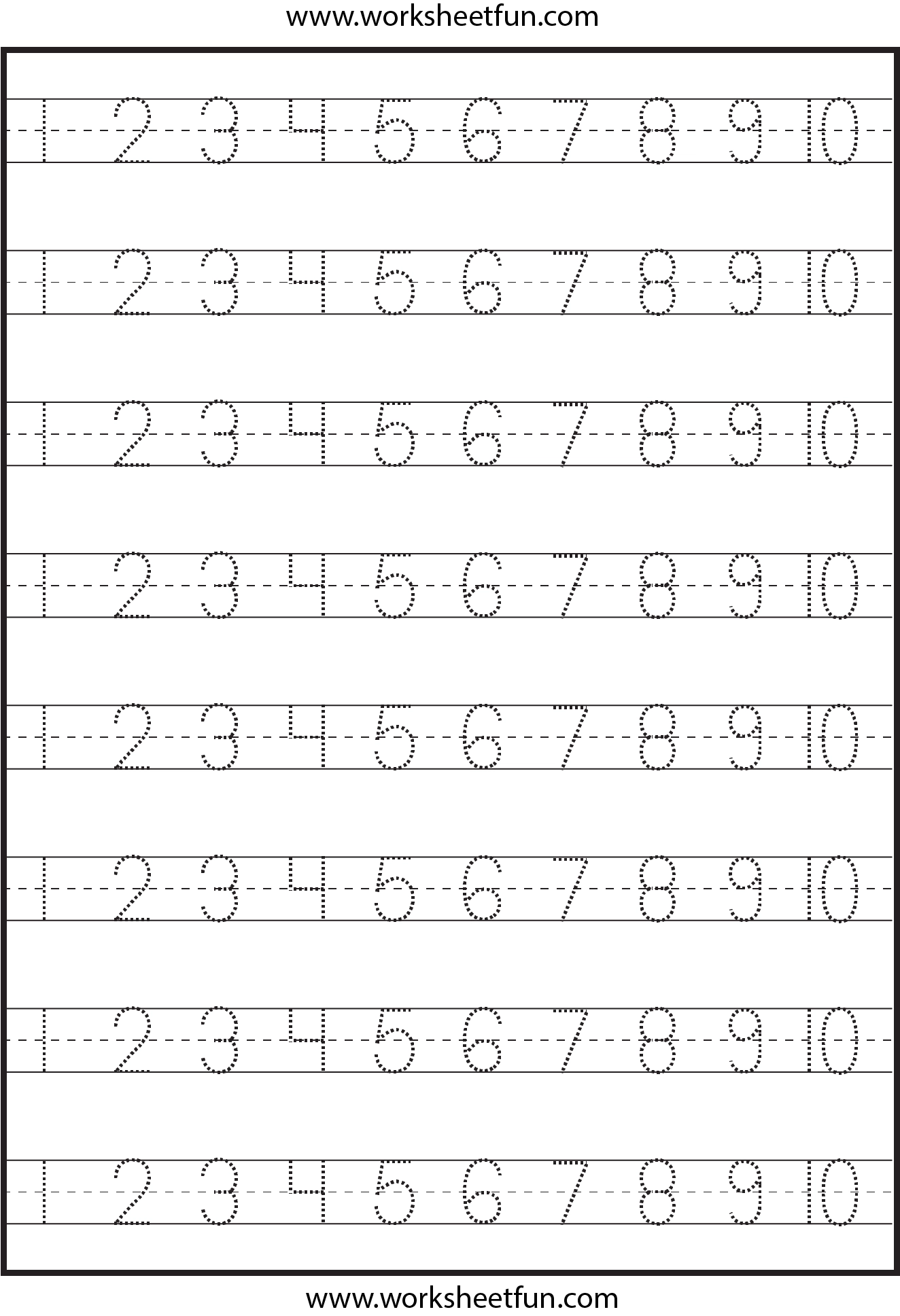 Number Tracing 1 10 Worksheet FREE Printable Worksheets Worksheetfun Number Tracing 1 10 Worksheet FREE Printable Worksheets Worksheetfun