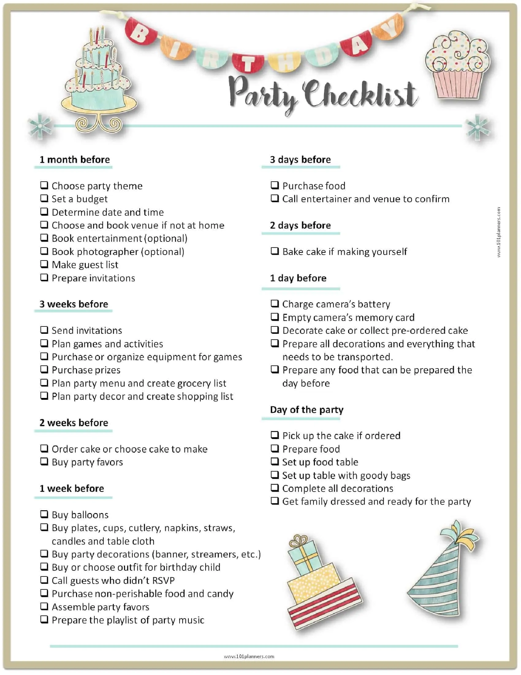 Pdf Free Printable Party Planning Worksheet Pdf Free Printable Party Planning Worksheet