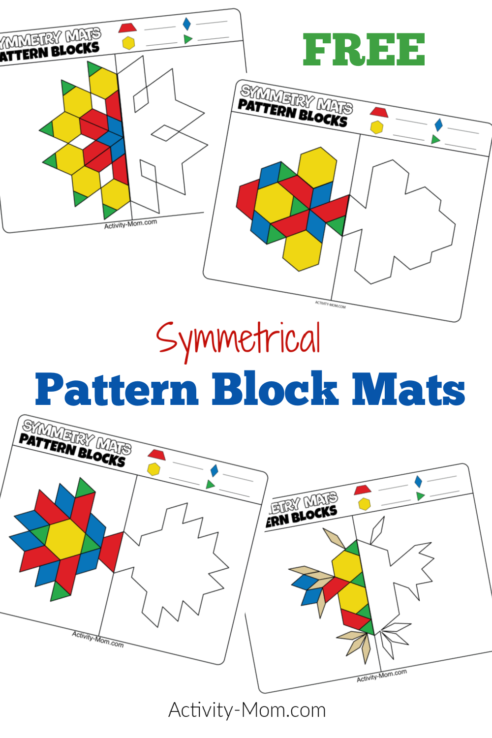 Pattern Block Mats free Printable The Activity Mom Pattern Block Mats free Printable The Activity Mom