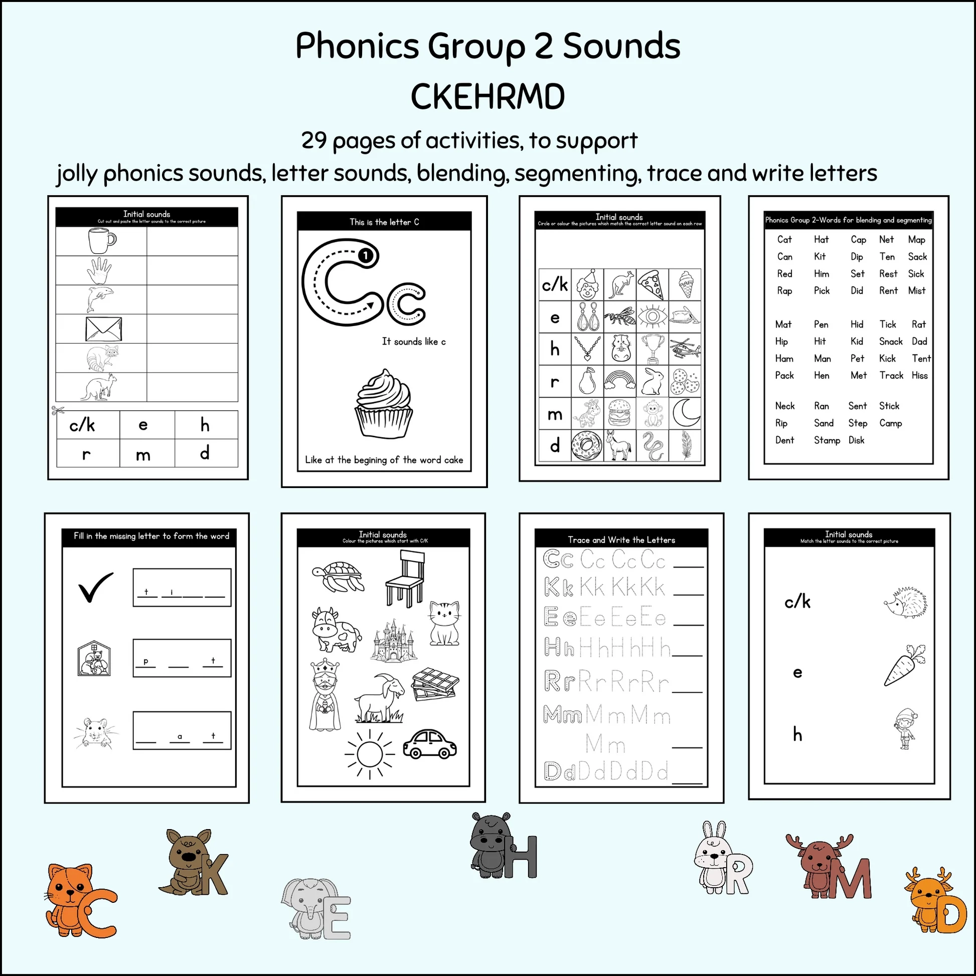 Printable Phonics Worksheets Printable Phonics Worksheets