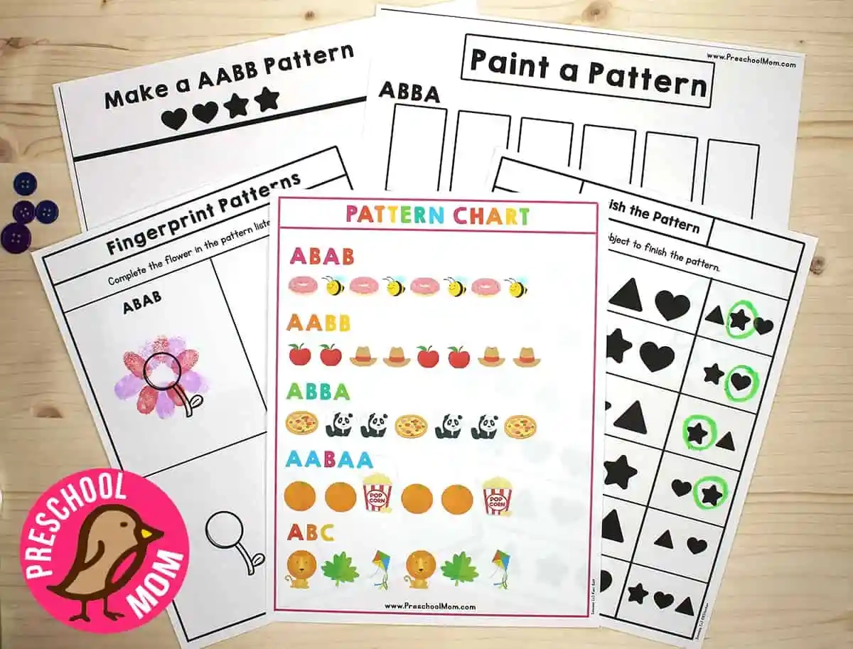 Free Printable Pattern Worksheets Free Printable Pattern Worksheets