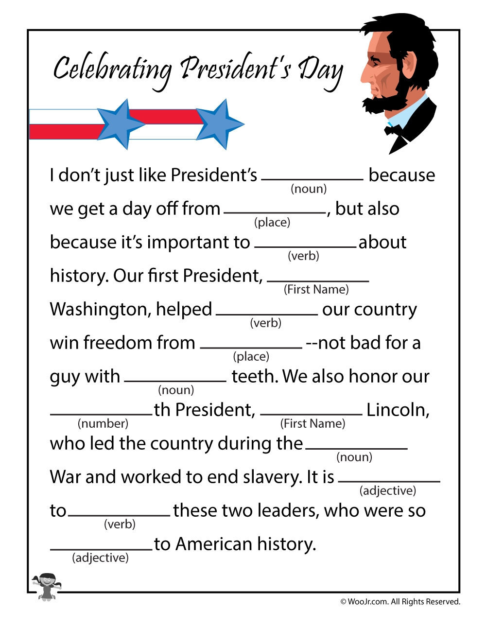 Presidents Day Ad Libs Woo Jr Kids Activities Children s Publishing Presidents Day Ad Libs Woo Jr Kids Activities Children s Publishing