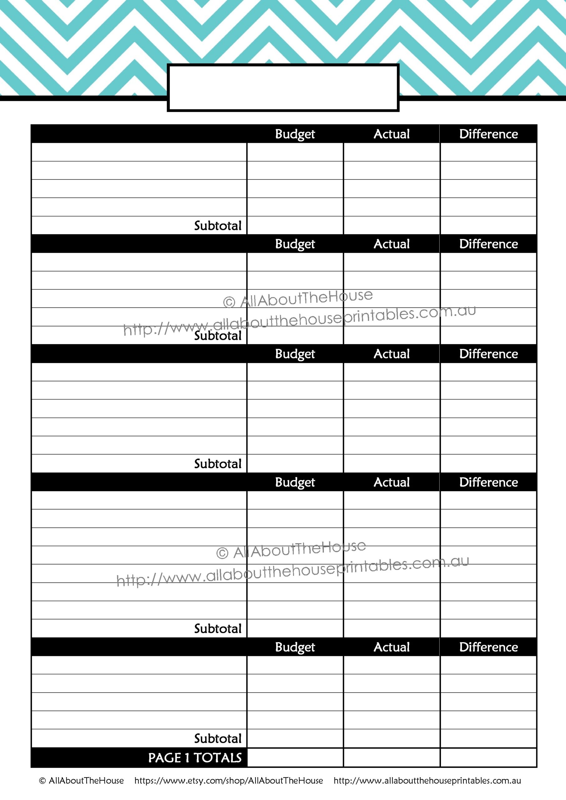 Printable Budget Worksheets Free Printable Budget Worksheets Free
