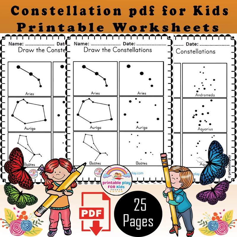 Printable Constellation Worksheets PDF For Kids Made By Teachers Printable Constellation Worksheets PDF For Kids Made By Teachers