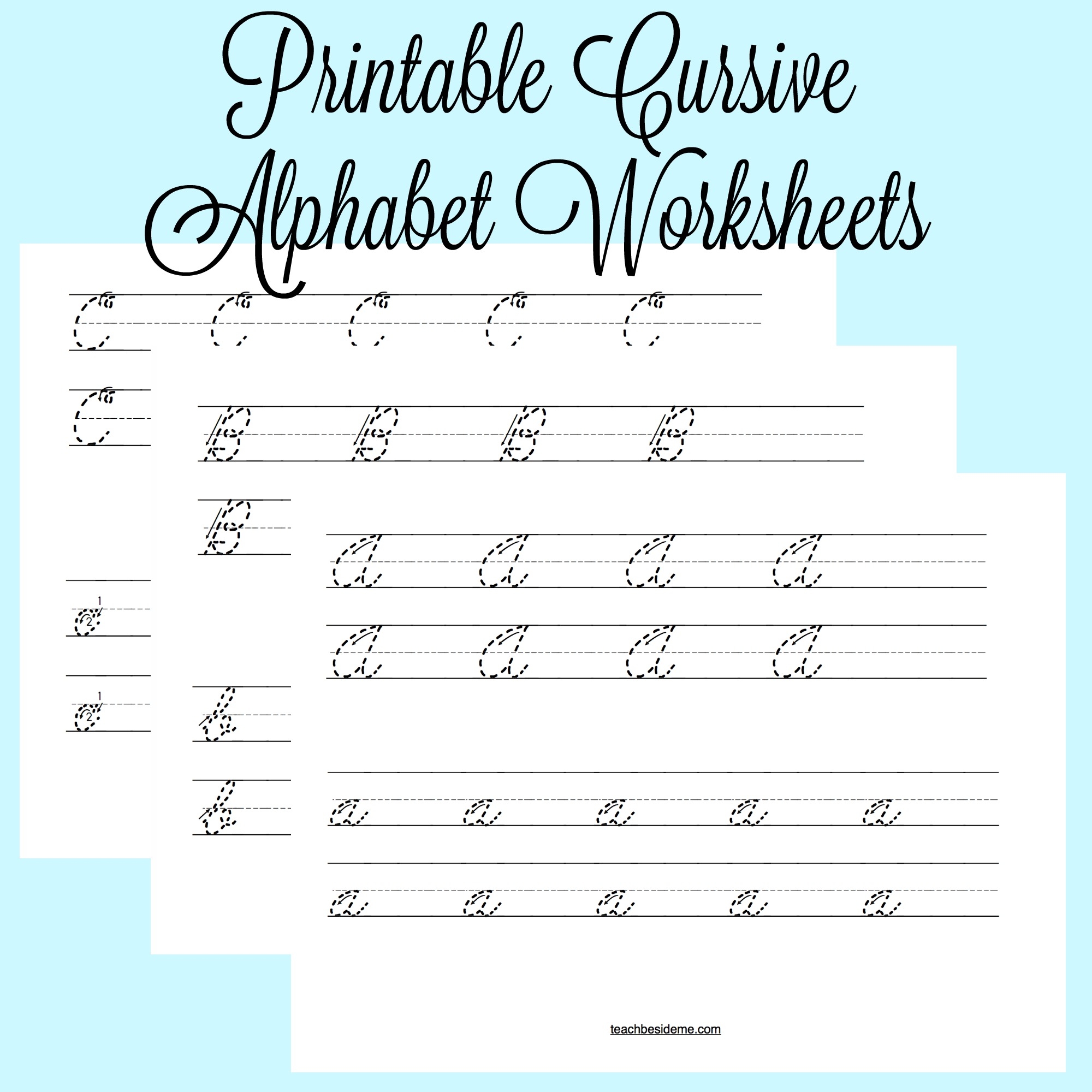 Printable Cursive Worksheet Printable Cursive Worksheet
