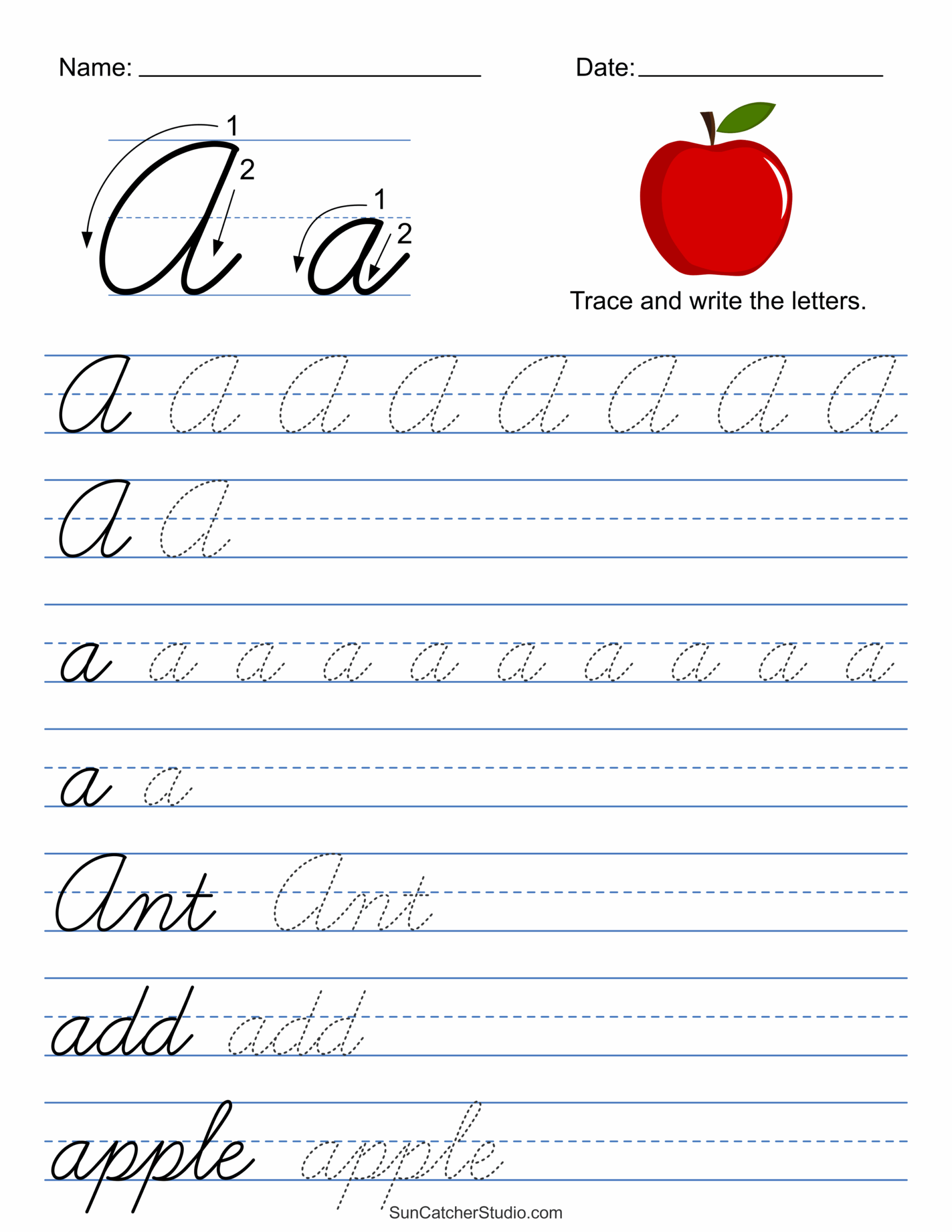 Cursive Writing Worksheets Free Printable Cursive Writing Worksheets Free Printable