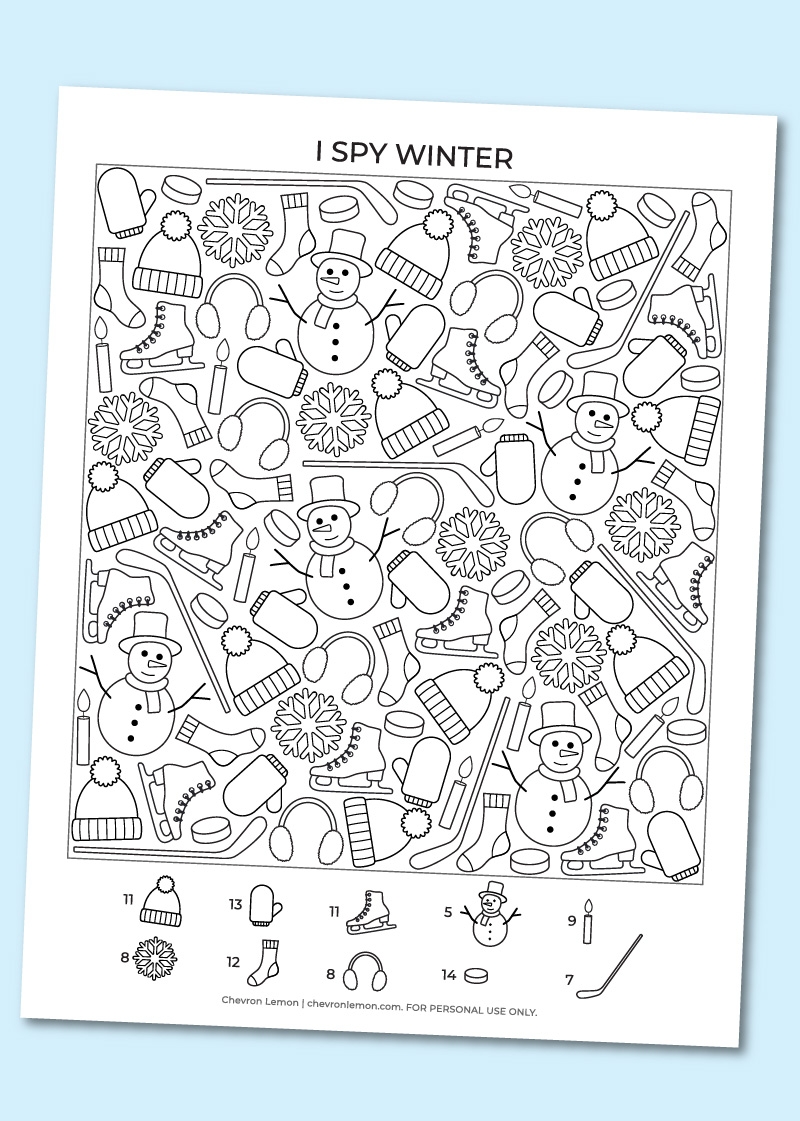 I Spy Printable Worksheets I Spy Printable Worksheets