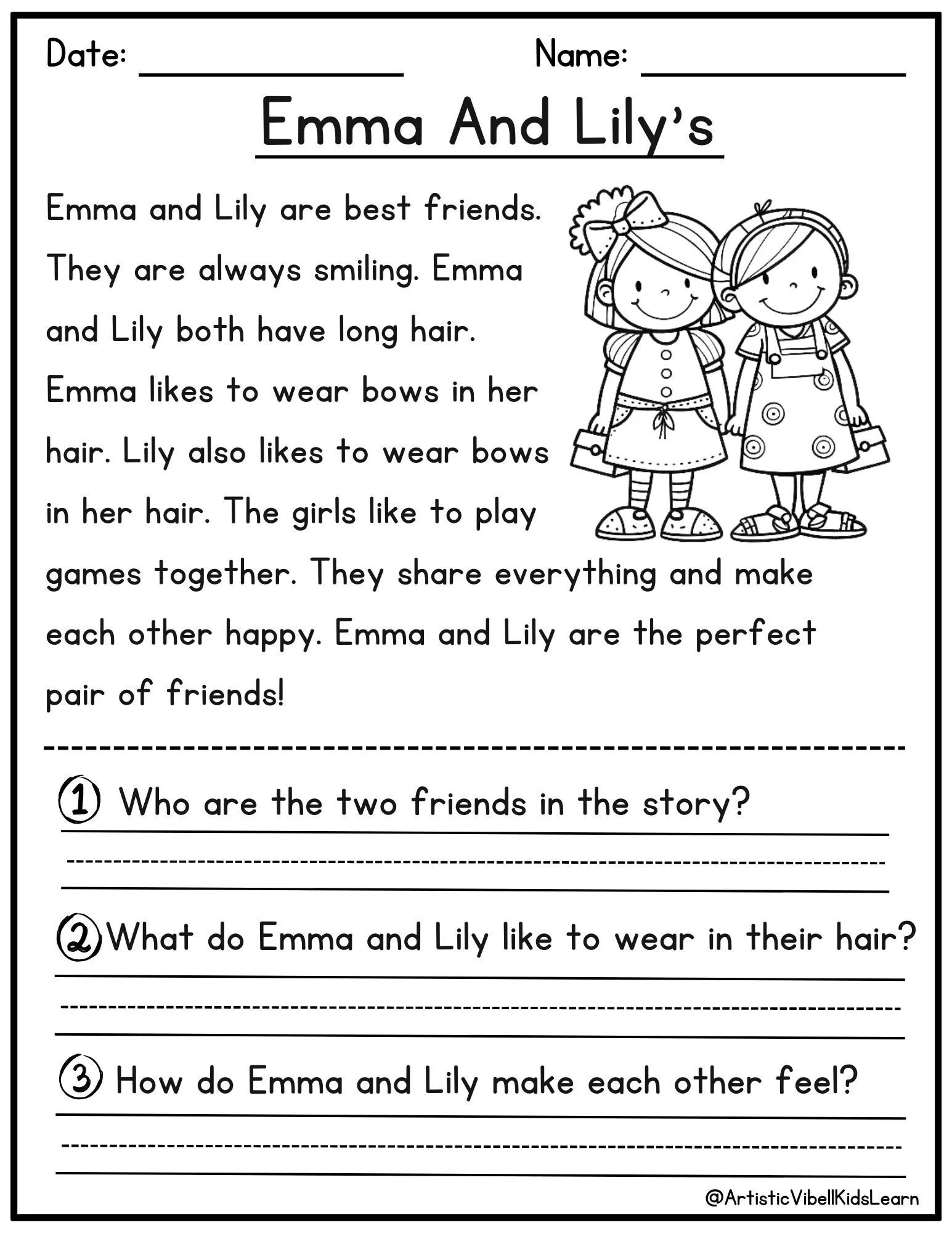 Reading Comprehension Printable Kindergarten First Grade Worksheets Instant Download Fluency Worksheet English Learing Set 2 Etsy Reading Comprehension Printable Kindergarten First Grade Worksheets Instant Download Fluency Worksheet English Learing Set 2 Etsy