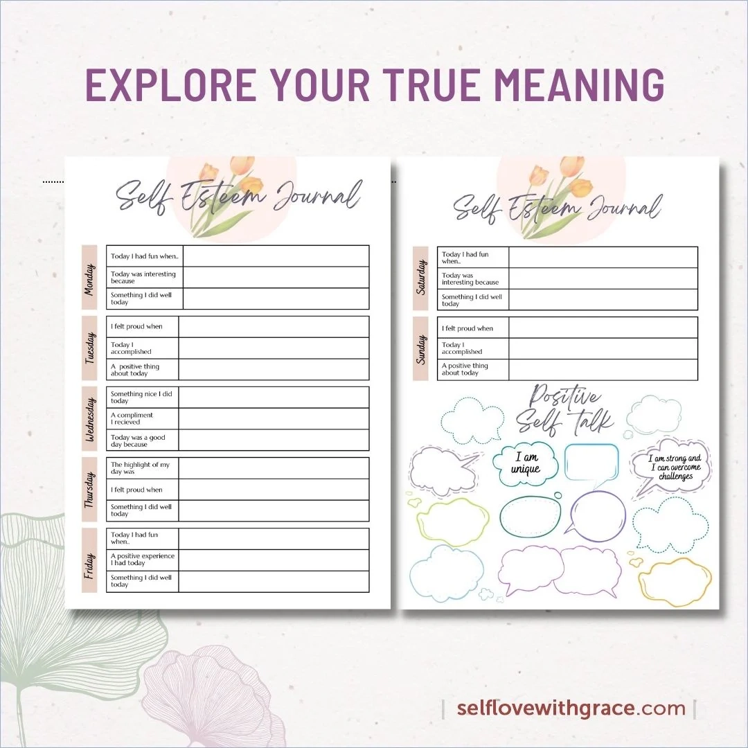 Free Printable Self Esteem Worksheets Free Printable Self Esteem Worksheets