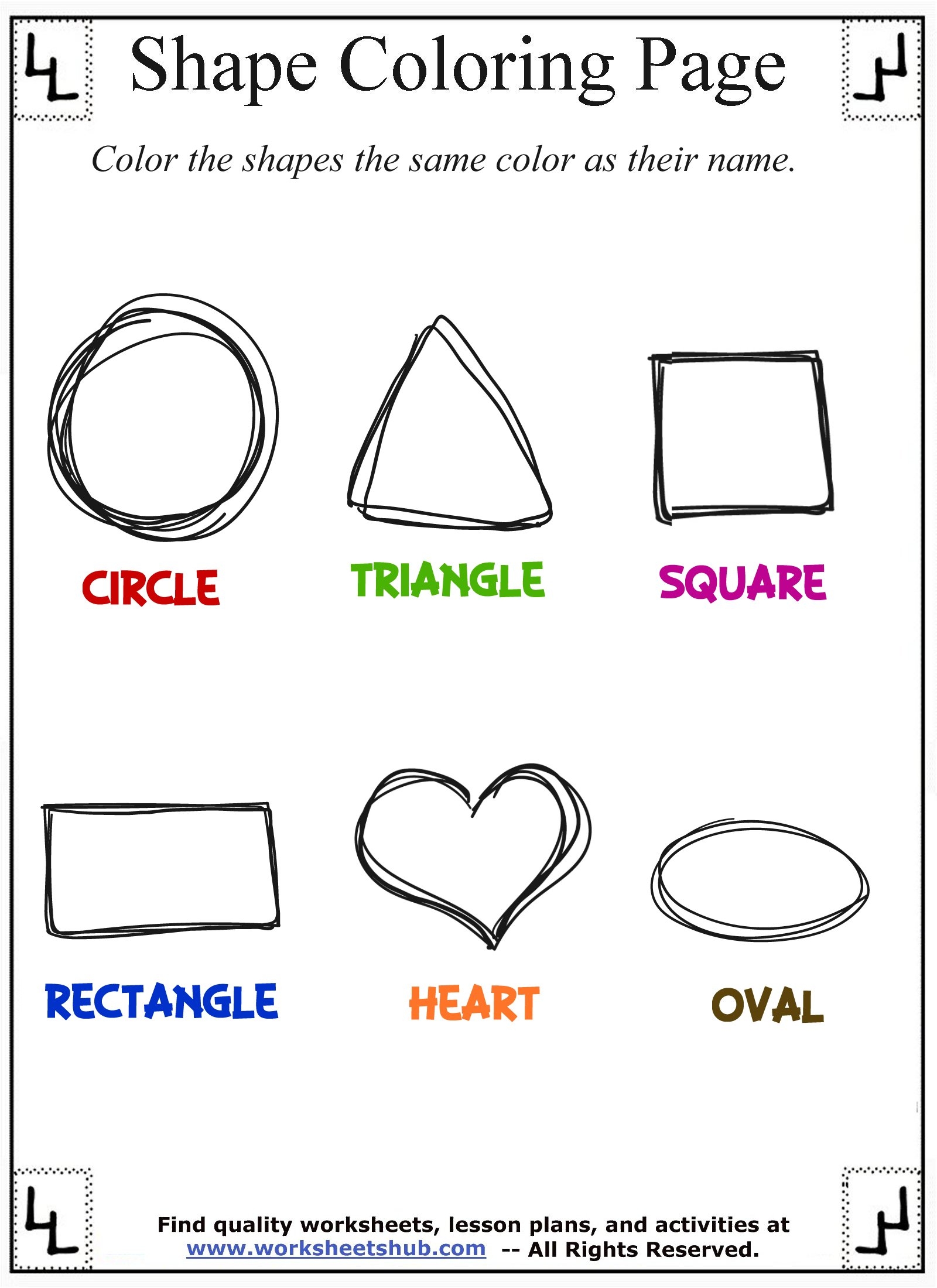 Printable Color Worksheets Printable Color Worksheets