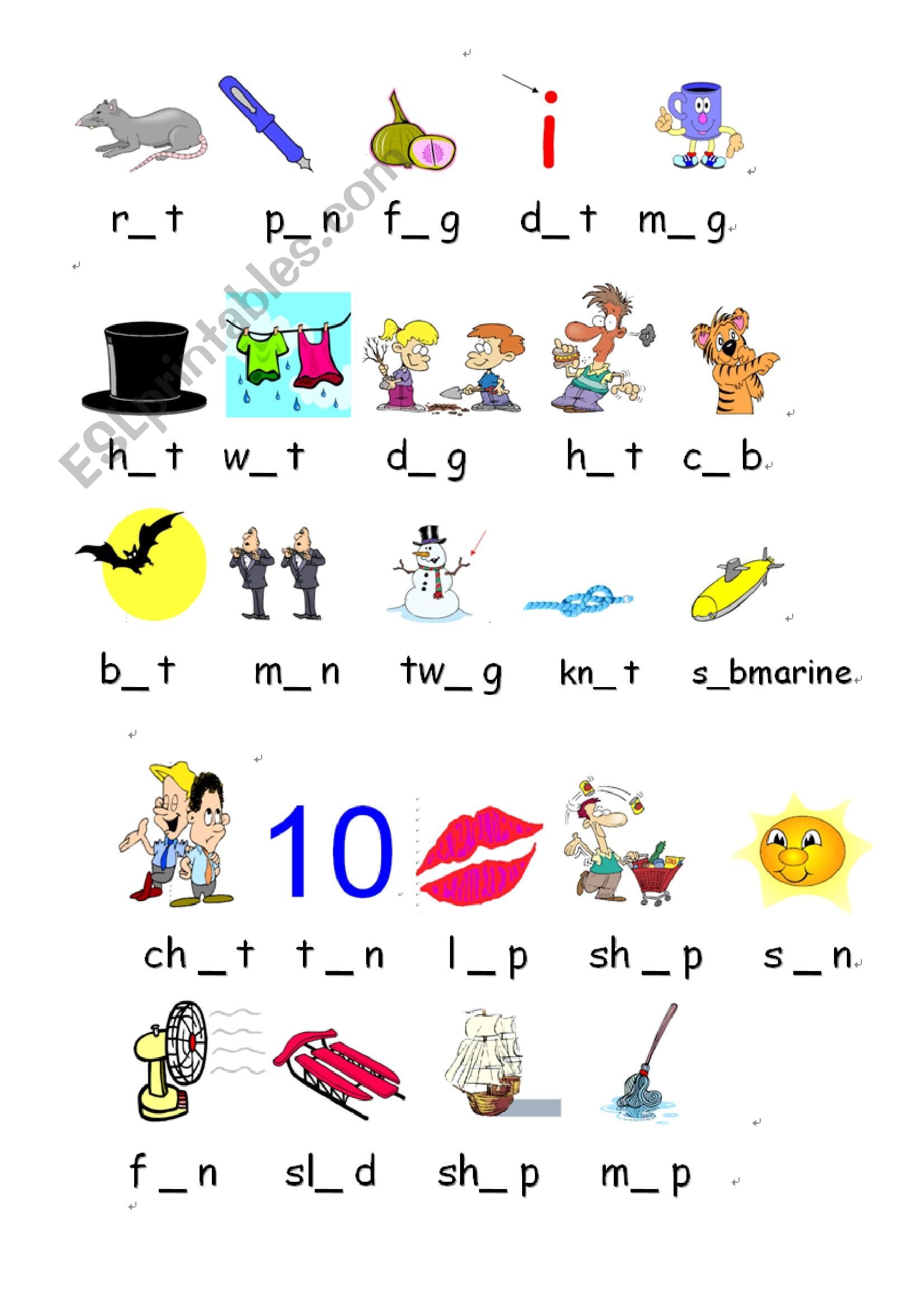 Short Vowels A E I O U ESL Worksheet By Zeng Short Vowels A E I O U ESL Worksheet By Zeng