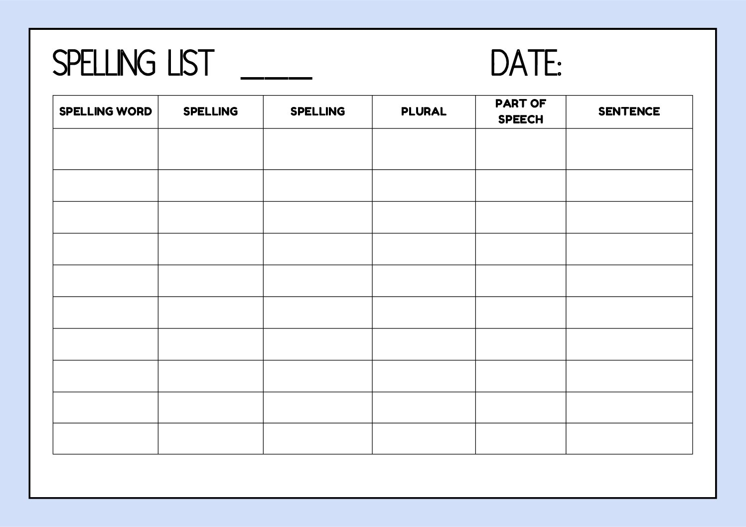 Spelling Worksheet Teacha Spelling Worksheet Teacha
