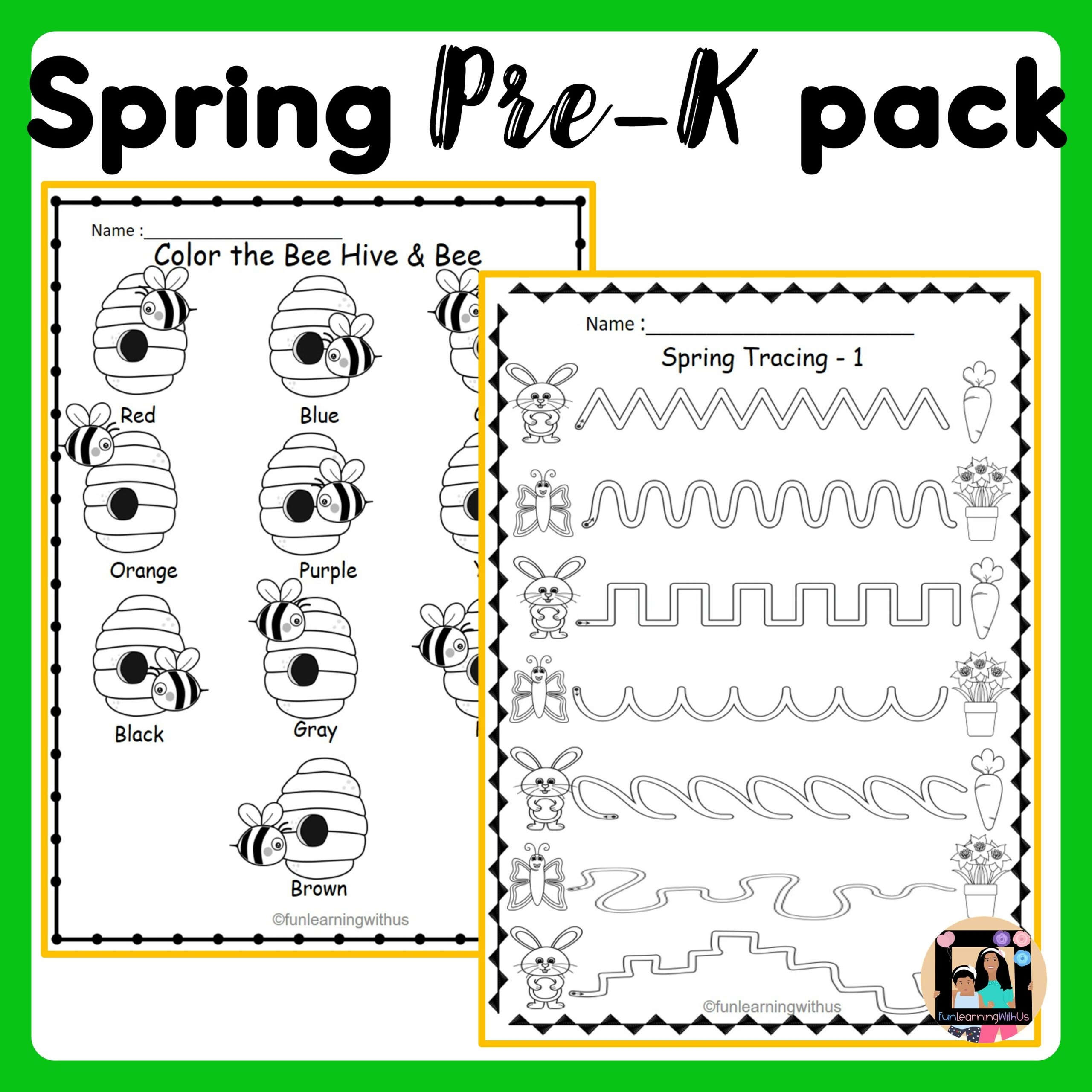 Pre Kindergarten Printable Worksheets