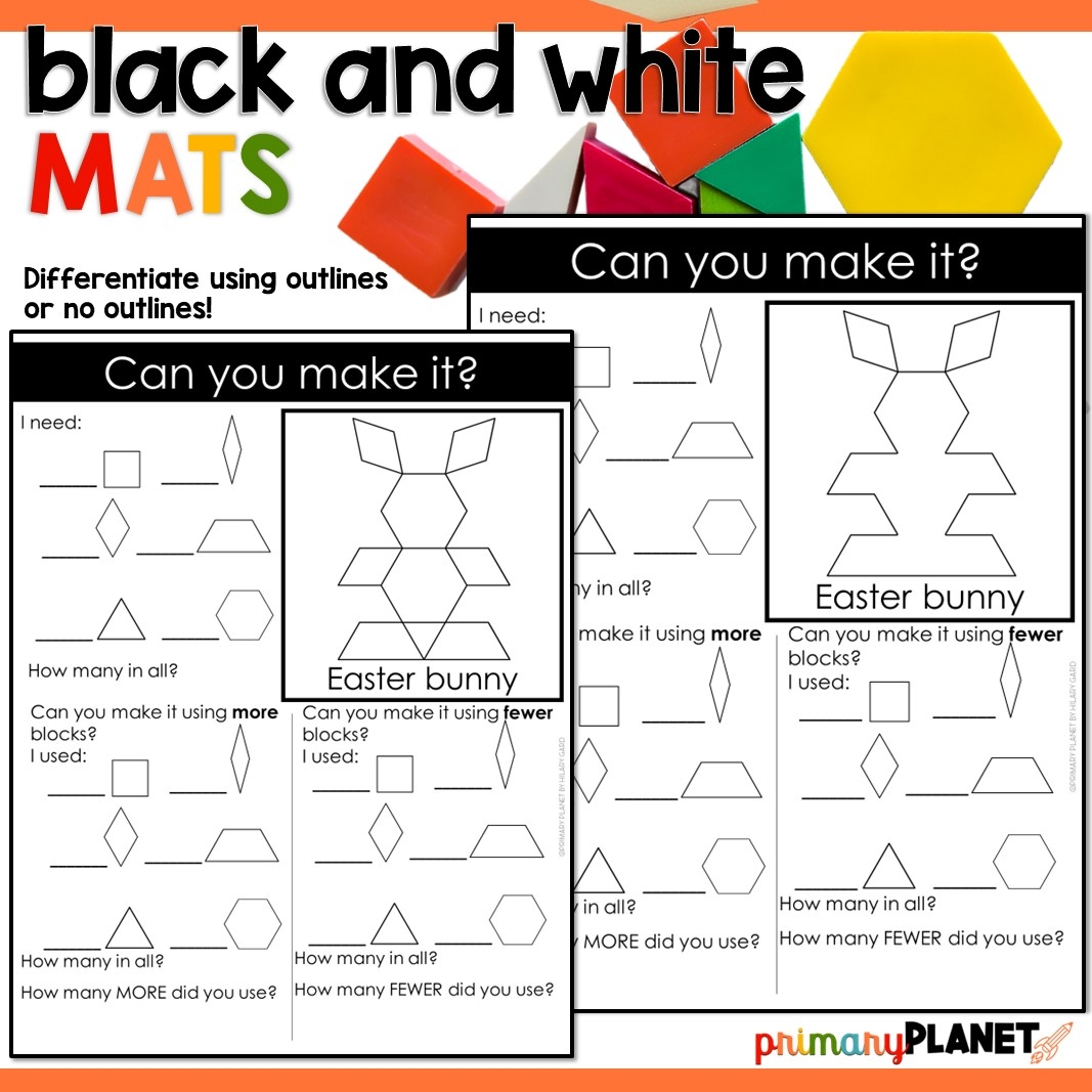 Spring Printable Pattern Block Mats Easter Printable Pattern Block Templates Primary Planet Spring Printable Pattern Block Mats Easter Printable Pattern Block Templates Primary Planet