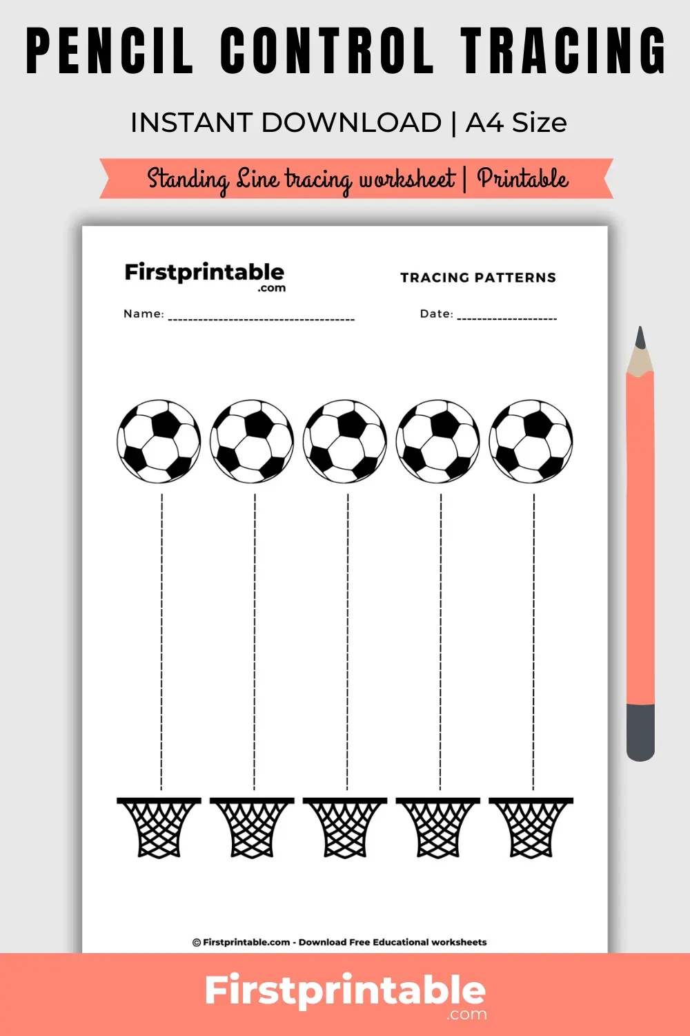 Straight Line Tracing Worksheets Straight Line Tracing Worksheets