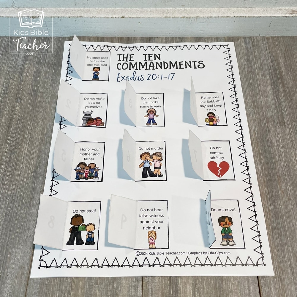 Ten Commandments Craft For Kids Ten Commandments Craft For Kids