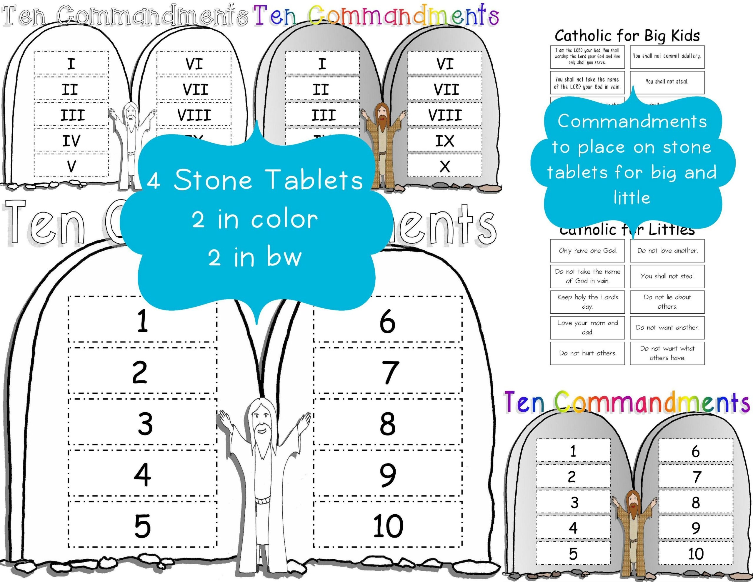 Free Printable 10 Commandments Printable Worksheets Free Printable 10 Commandments Printable Worksheets