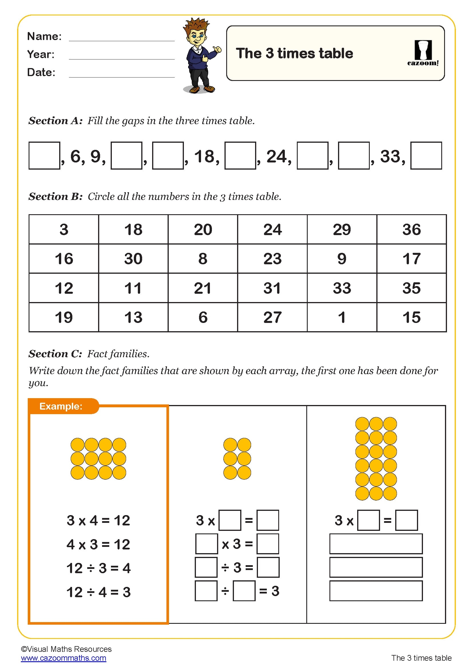 Multiplication Table Worksheet Printable Multiplication Table Worksheet Printable