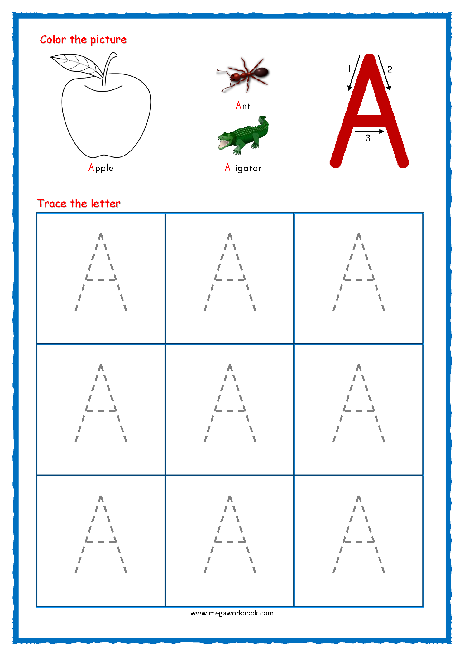 Abc Tracing Worksheets Printable