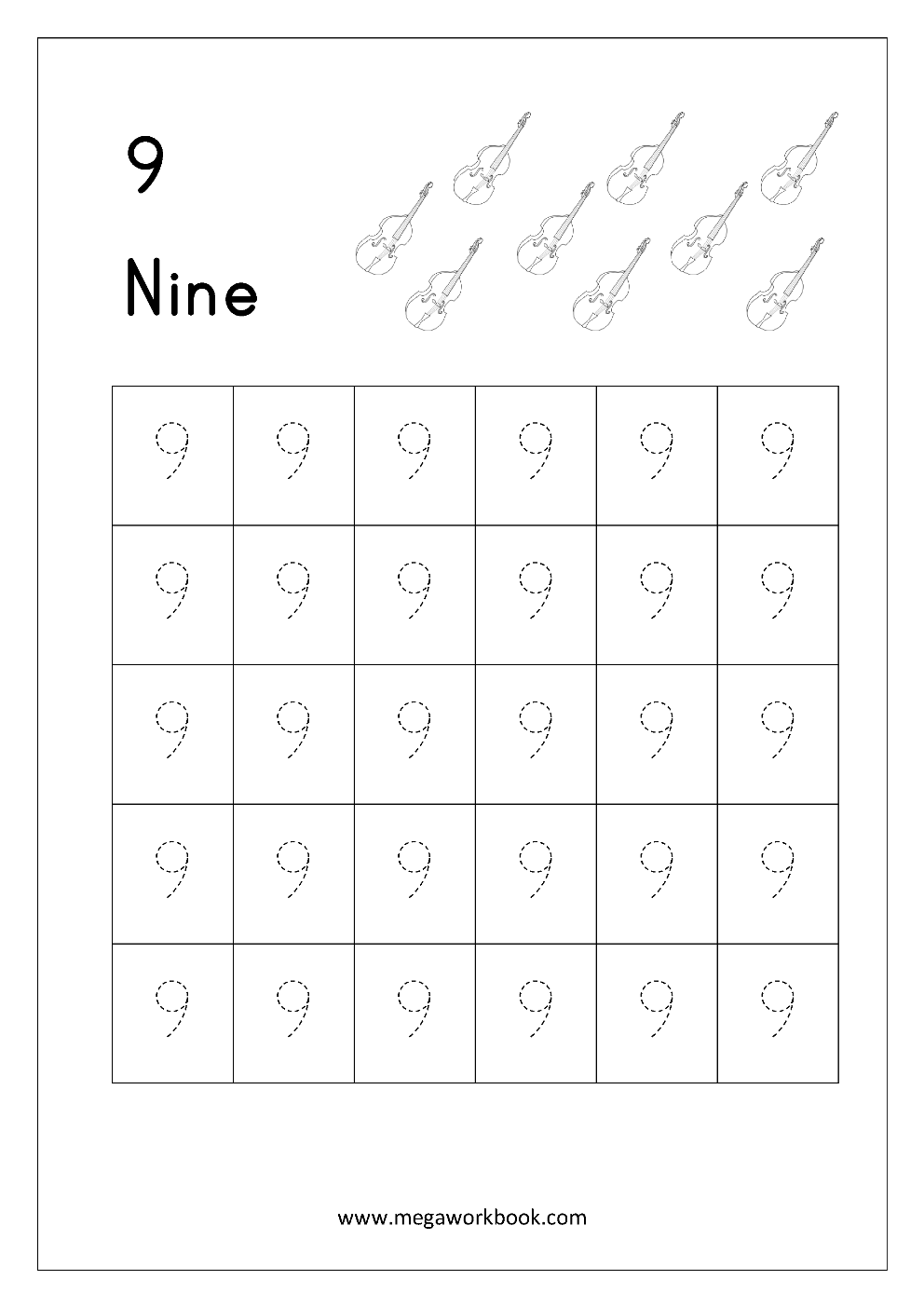 Printable Number Tracing Worksheets Printable Number Tracing Worksheets
