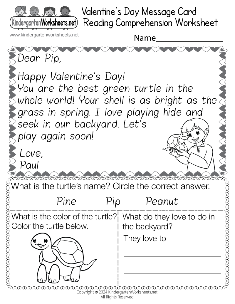 Printable Reading Comprehension Worksheets Printable Reading Comprehension Worksheets