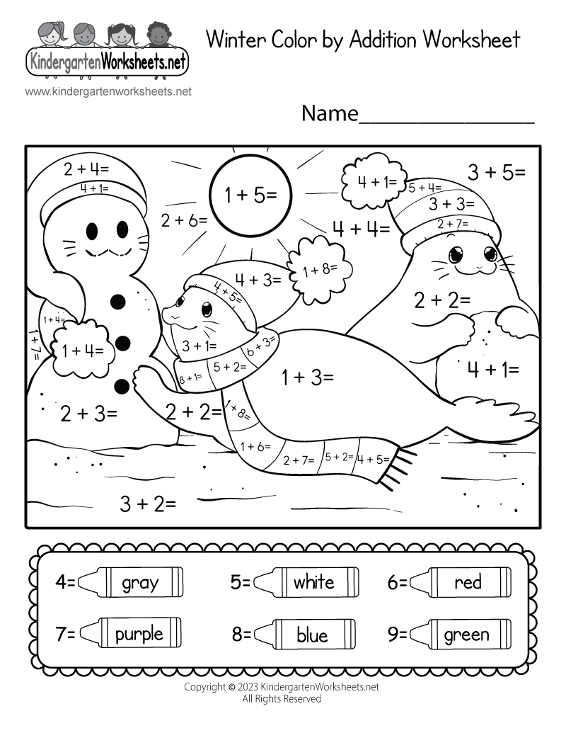 Printable Math Addition Worksheets